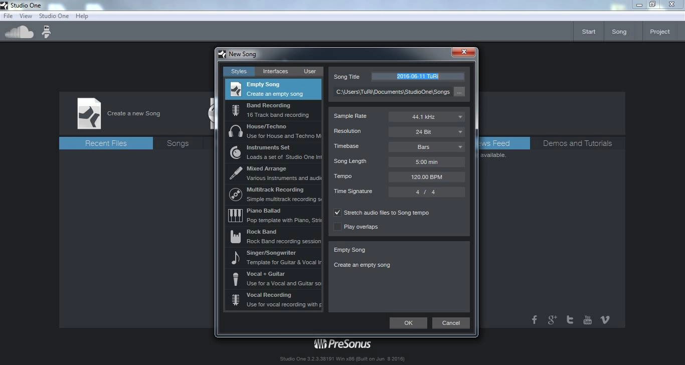 Как пользоваться PreSonus Studio One Professional 3.2.3.38191