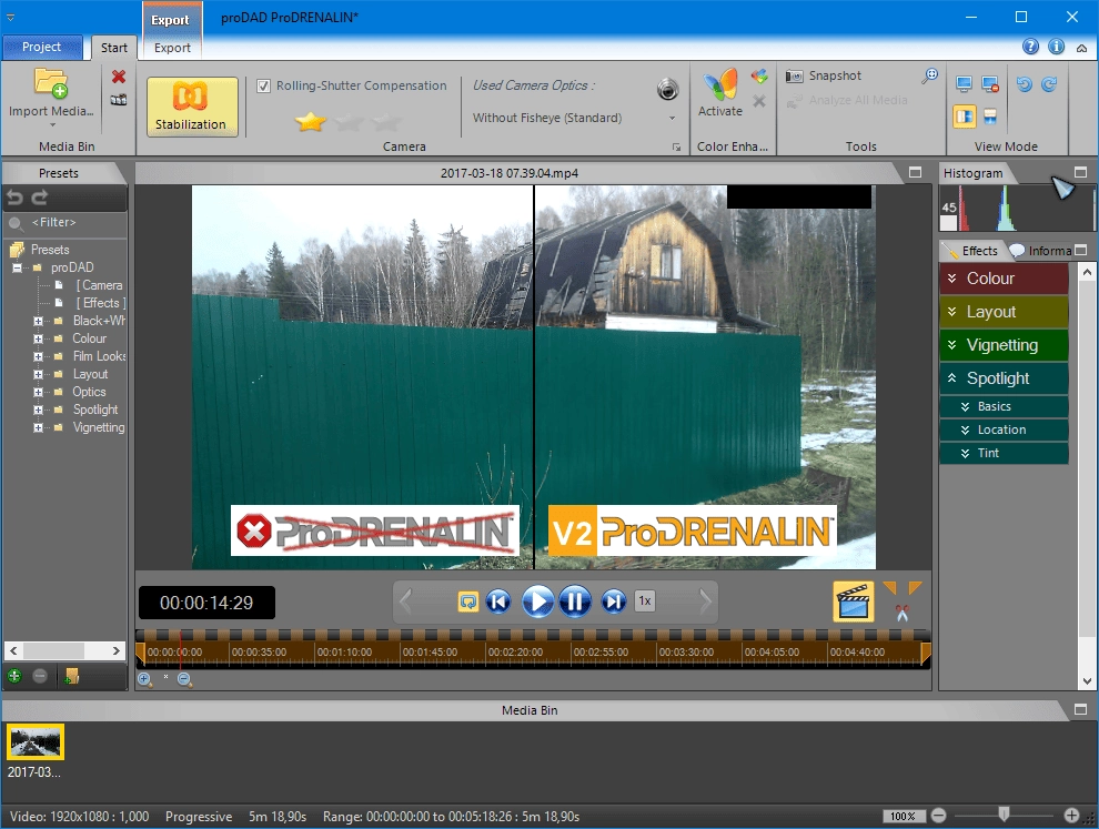 Как пользоваться ProDAD ProDRENALIN 2.0.27 Repack by Team.V.R