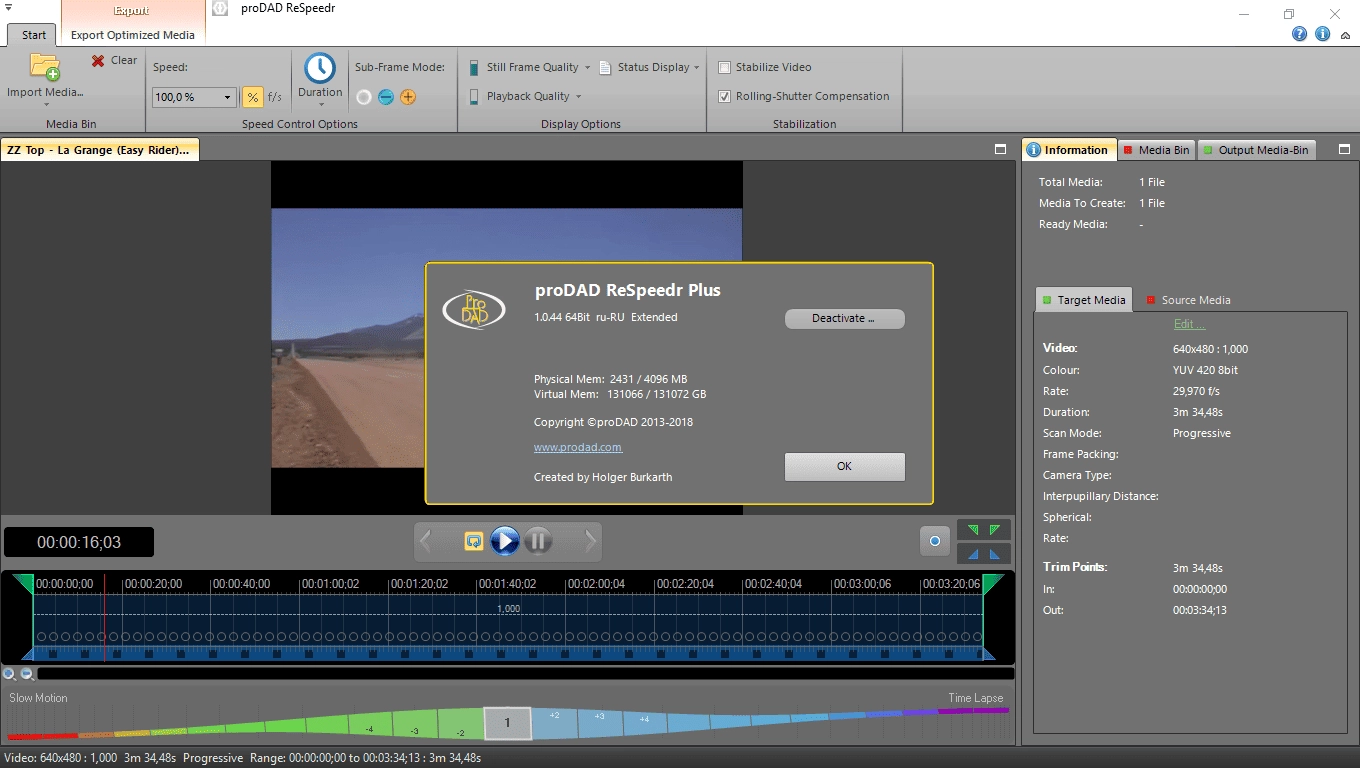 Как пользоваться ProDAD ReSpeedr 1.0.44.1 RePack by elchupakabra