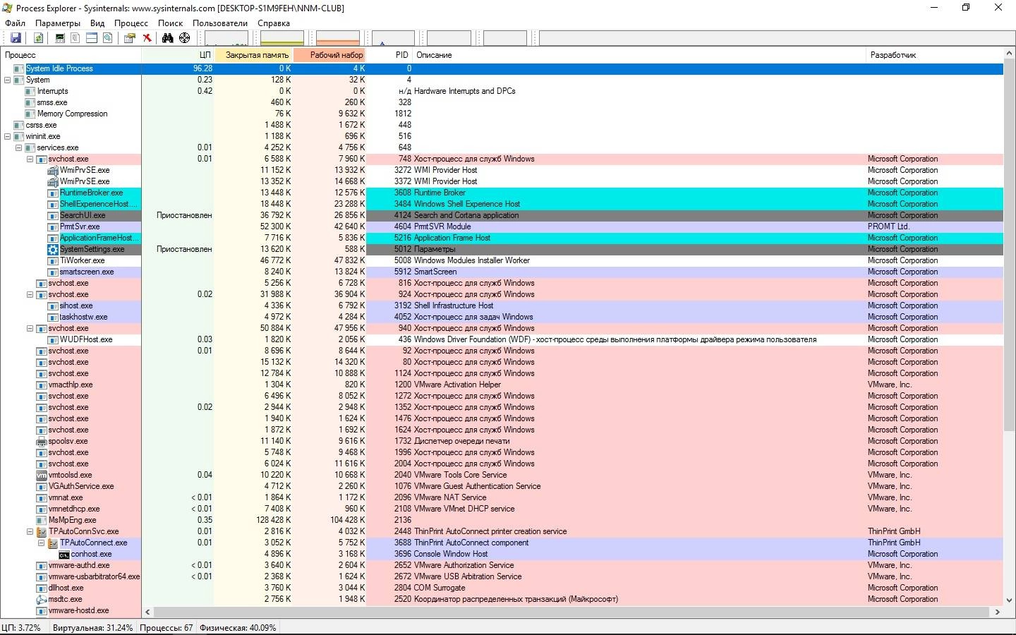 Как пользоваться Process Explorer 16.20 Portable by KLASS