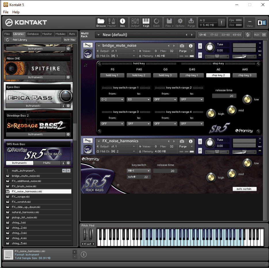 Как пользоваться Prominy - SR5 Rock Bass v1.0.1