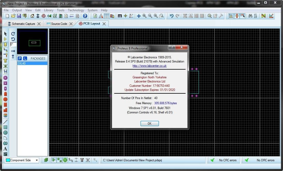 Как пользоваться Proteus 8 Professional 8.4 SP0 Build 21079