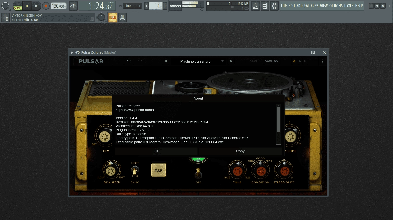 Как пользоваться Pulsar Audio - Echorec 1.4.4 VST, VST3, AAX RePack by R2R