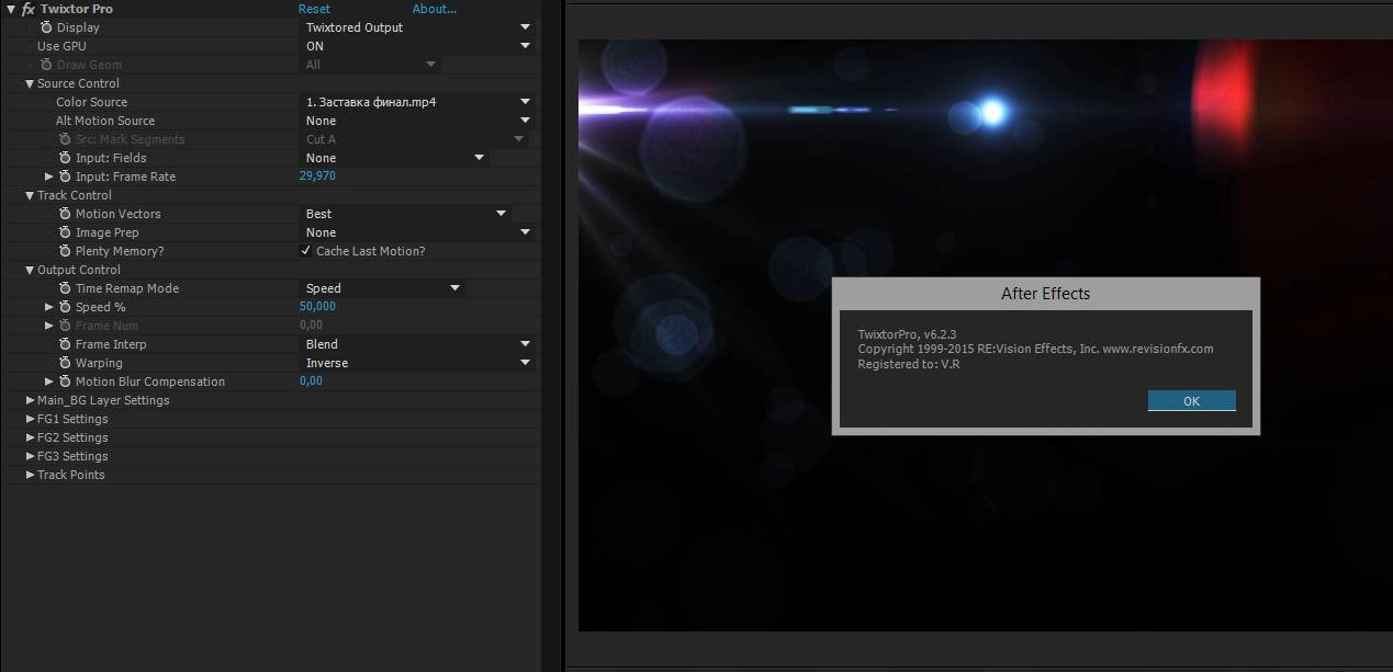 Как пользоваться Re:Vision Effects Twixtor Pro 6.2.3 CE RePack by Team VR