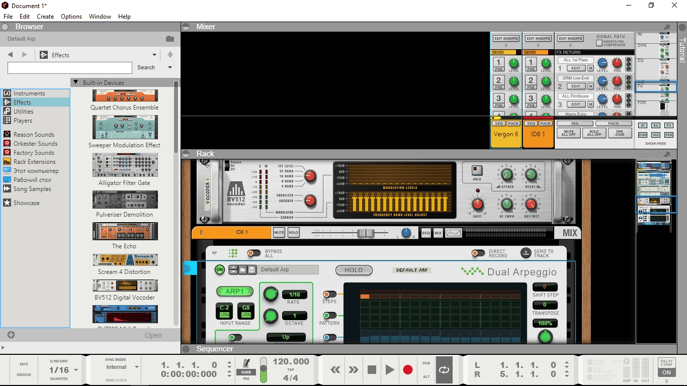 Как пользоваться Reason Studios Reason 12.5.3 STANDALONE, VST3, AAX