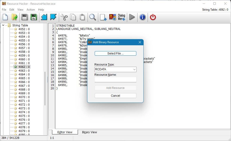 Как пользоваться Resource Hacker 5.2.8.448 + Portable