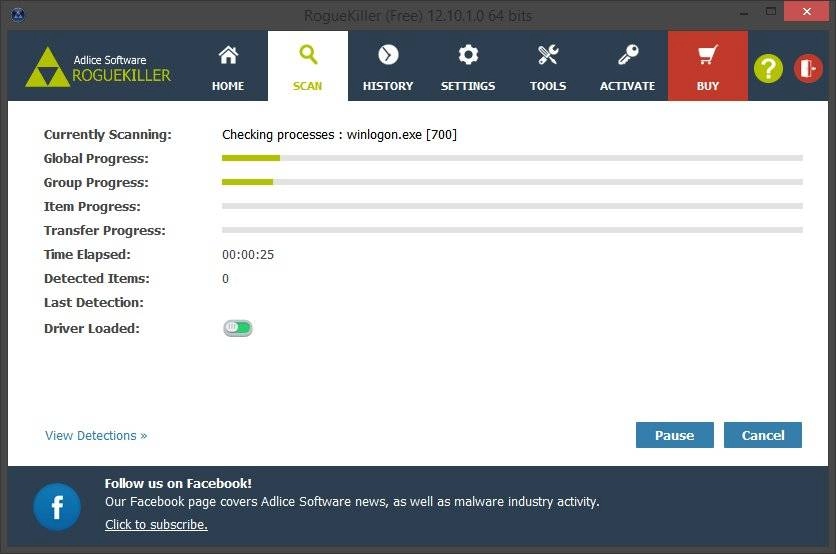 Как пользоваться RogueKiller Free 12.13.3.0 + Portable