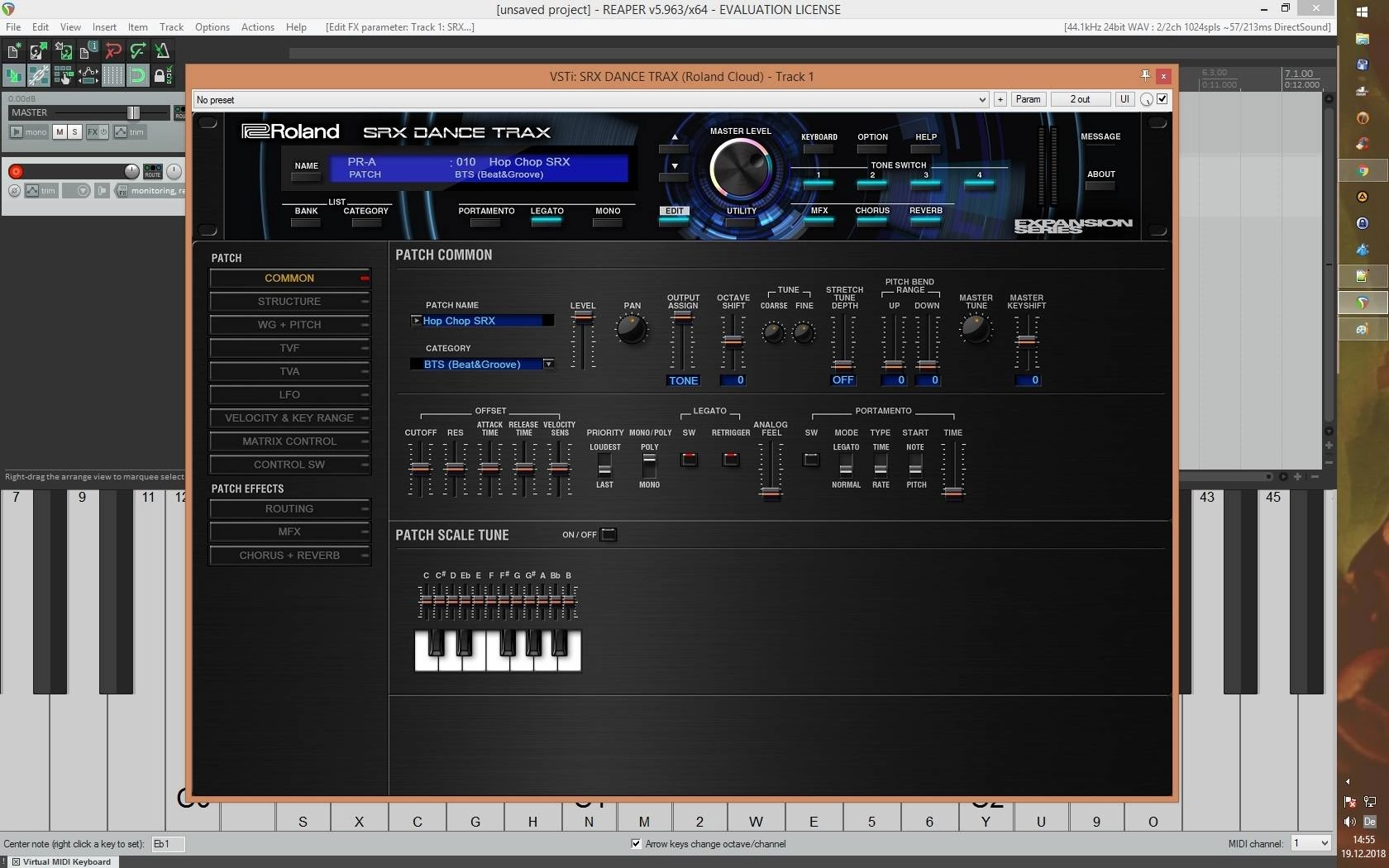 Как пользоваться Roland VS - SRX DANCE TRAX VSTi, VSTi3, AAX 1.0.1