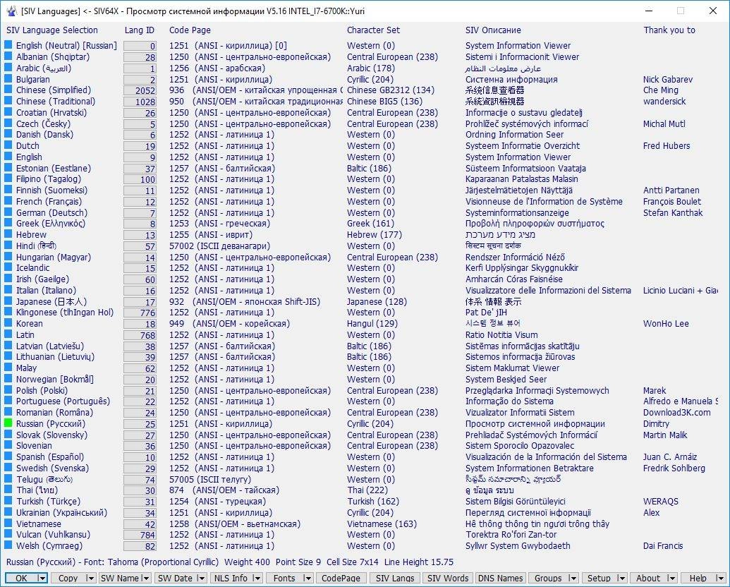 Как пользоваться SIV 5.16 Portable