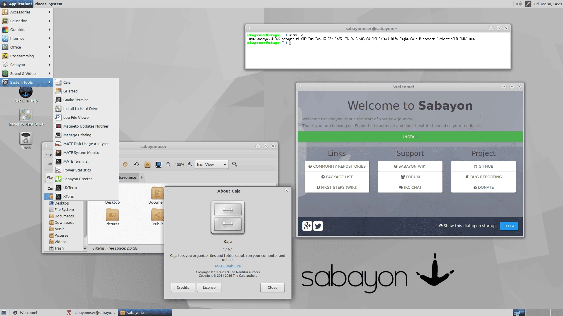 Как пользоваться Sabayon 17.01 8xDVD