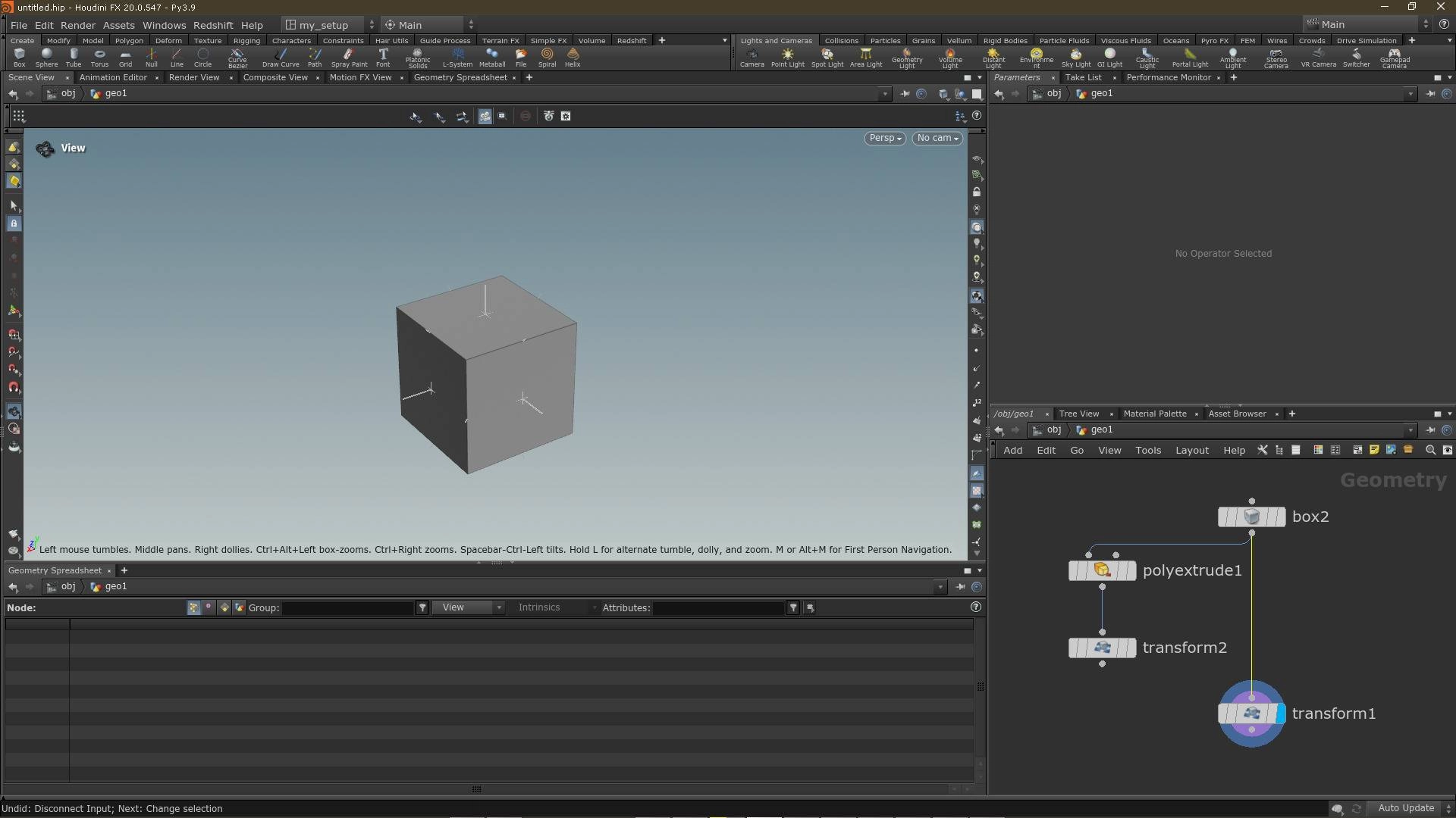 Как пользоваться SideFX Houdini 20.0.547
