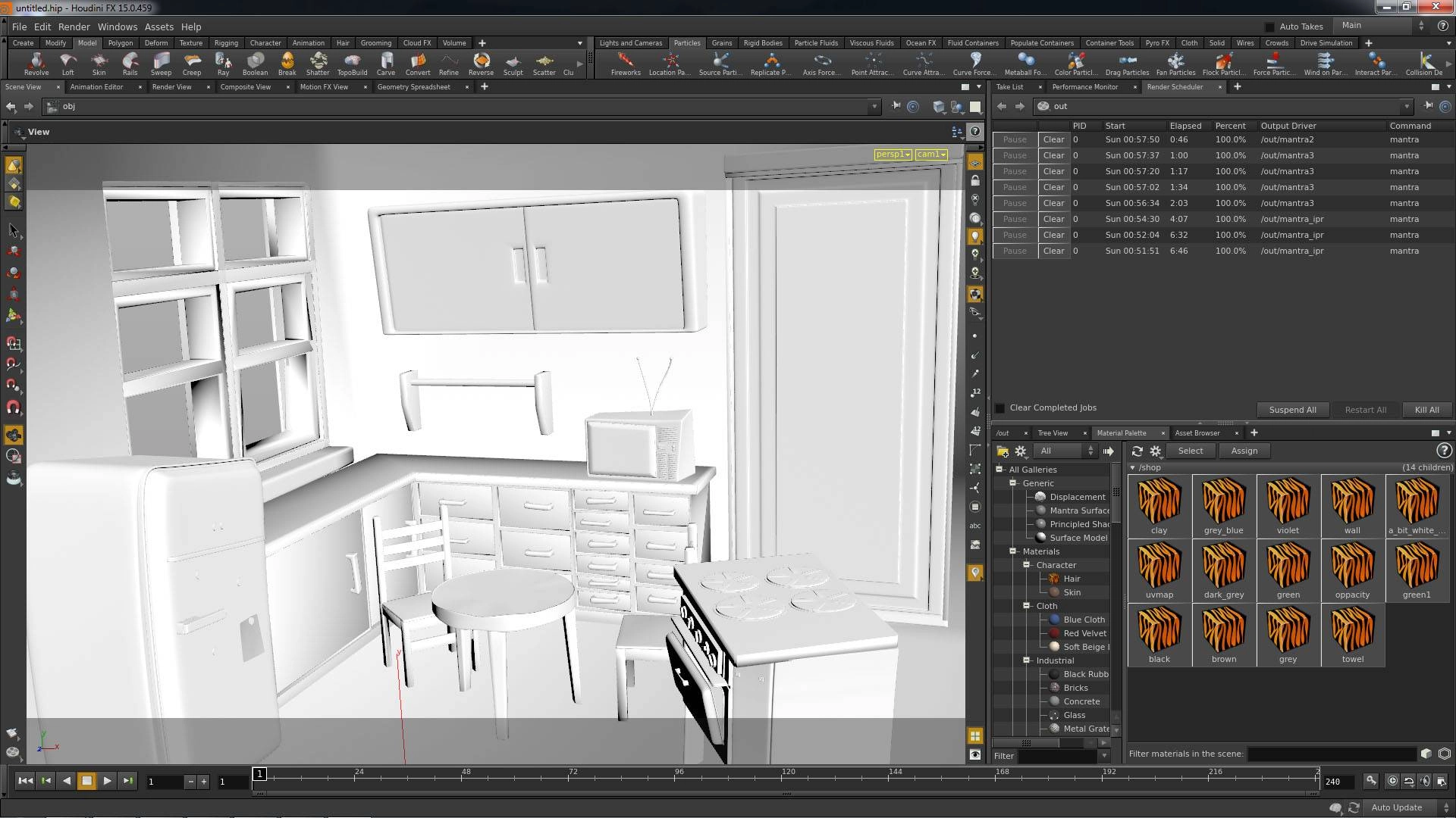 Как пользоваться SideFx Houdini FX 15.0.459
