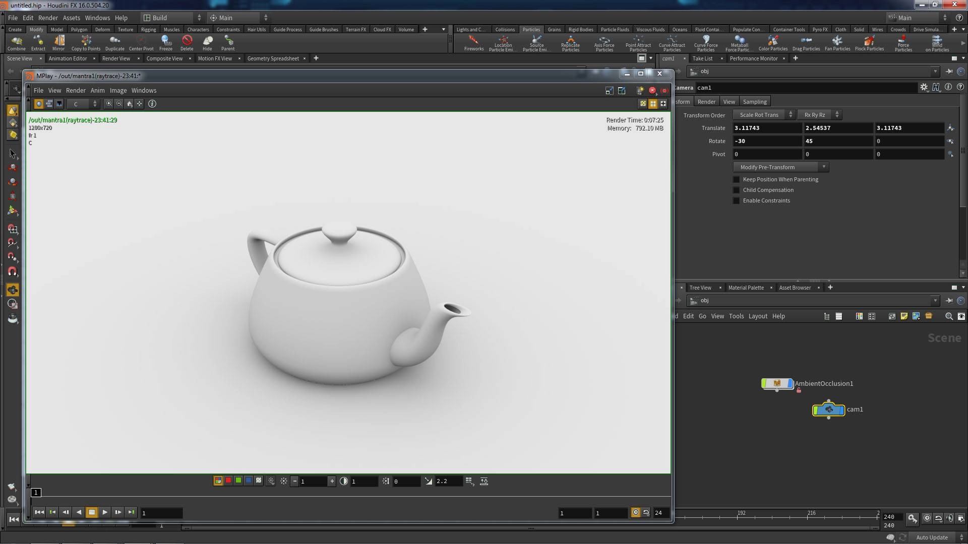Как пользоваться SideFx Houdini FX 16.0.504.20