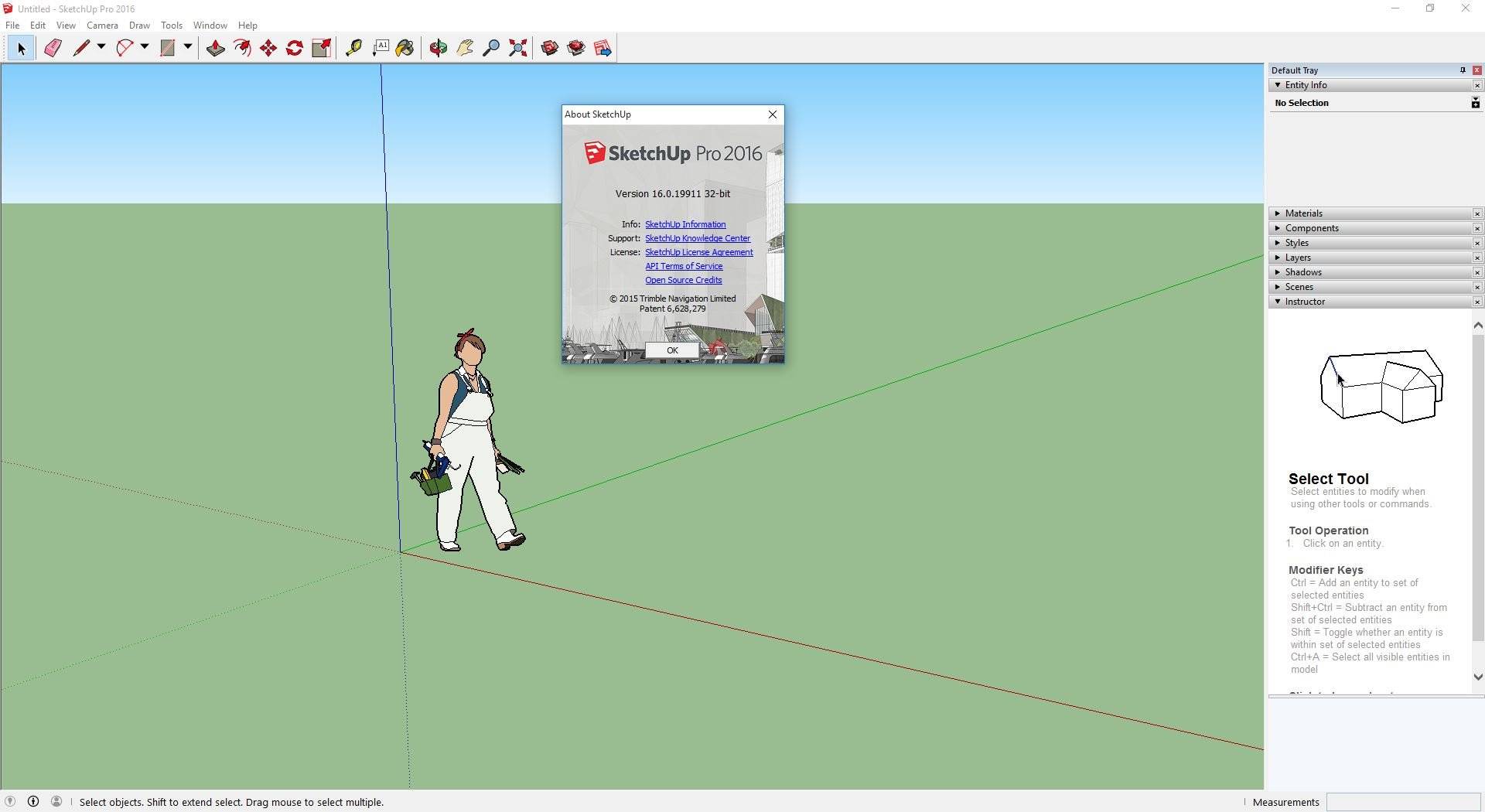 Как пользоваться SketchUp Pro v16.0.19911