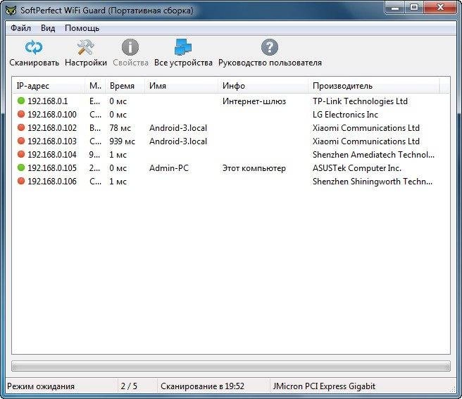 Как пользоваться SoftPerfect WiFi Guard 2.1.2 DC 15.05.2020 + Portable