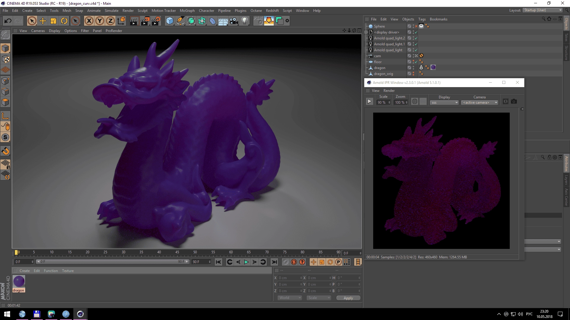 Как пользоваться SolidAngle Arnold for Cinema 4D 2.5.1