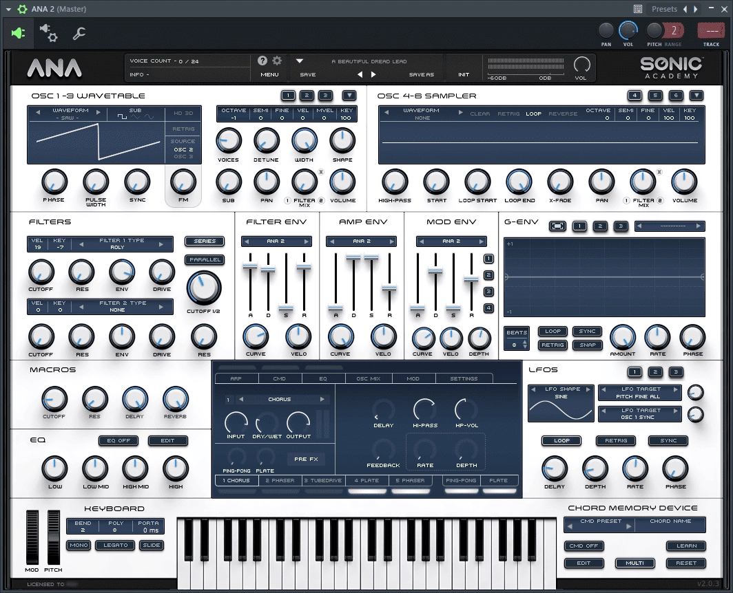 Как пользоваться Sonic Academy - ANA 2.0.3 r2 VSTi, AAX