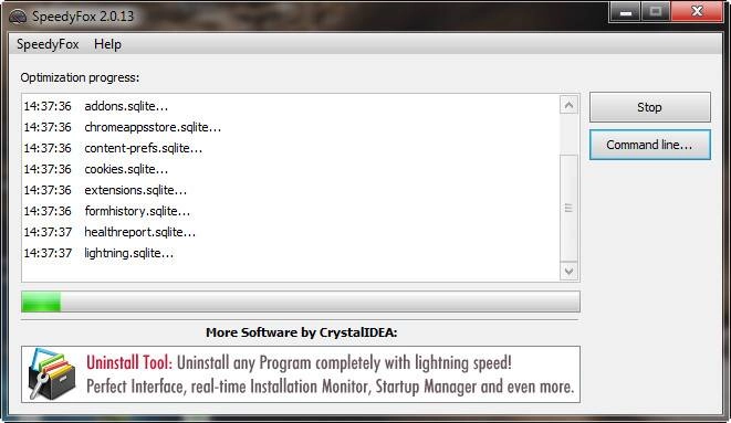 Как пользоваться SpeedyFox 2.0.13 Build 90 Portable