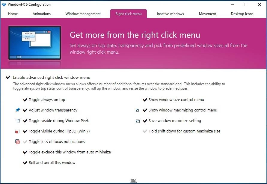 Как пользоваться Stardock WindowFX 6.02