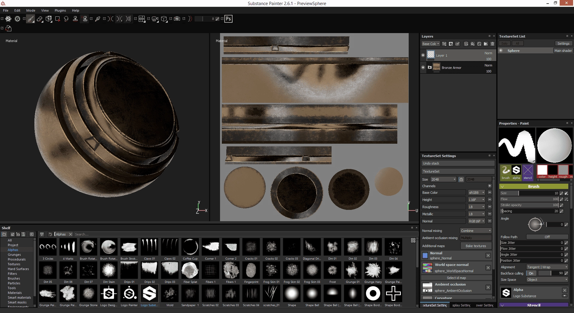 Как пользоваться Substance Painter 2.6.1 Build 1589