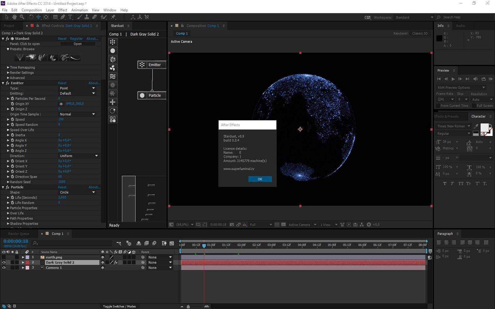Как пользоваться Superluminal Stardust 0.9 build 0.2.4