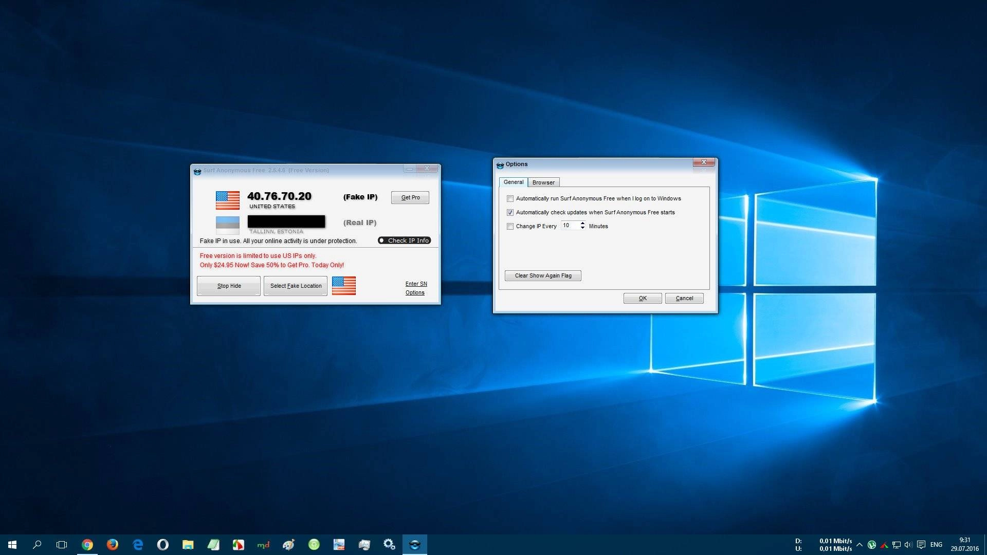 Как пользоваться Surf Anonymous Free 2.5.4.6