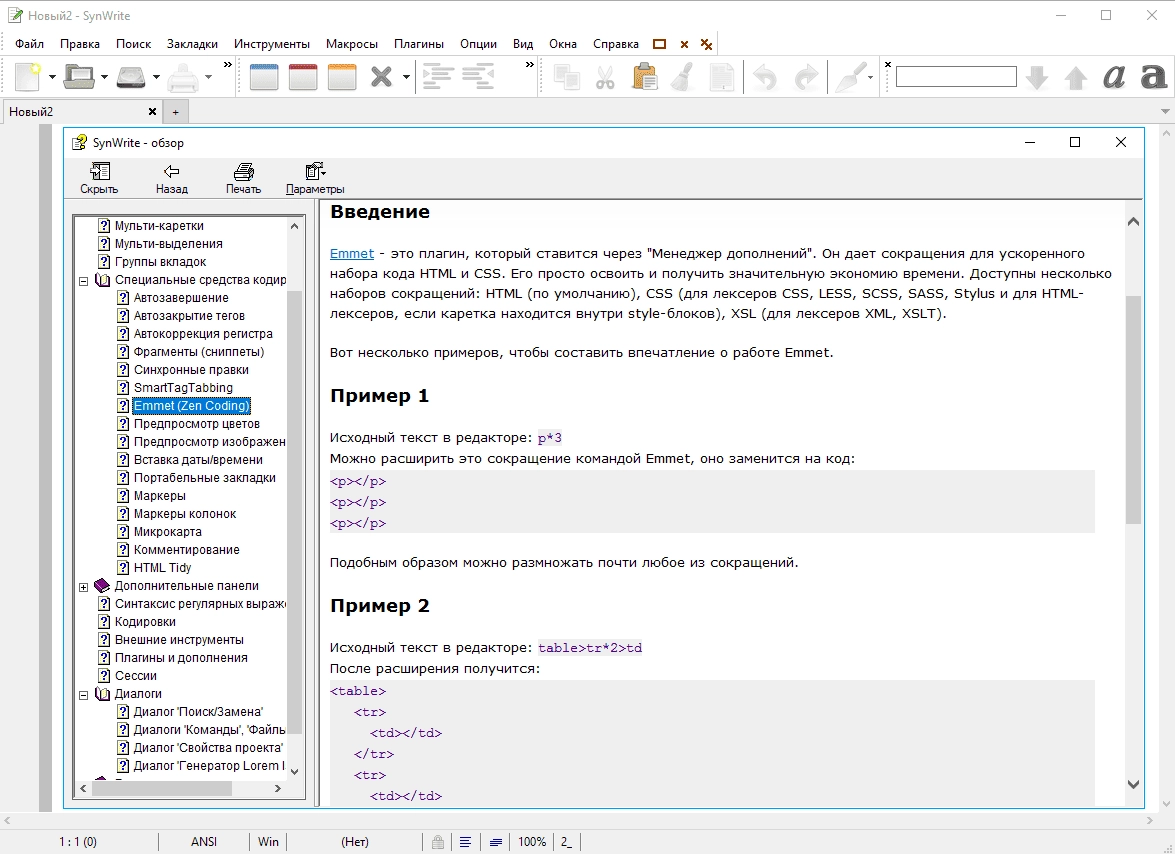 Как пользоваться SynWrite 6.41.2780