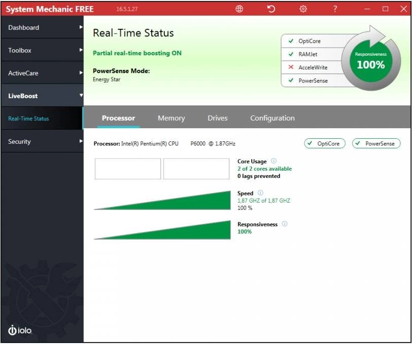 Как пользоваться System Mechanic 16.5.1.27