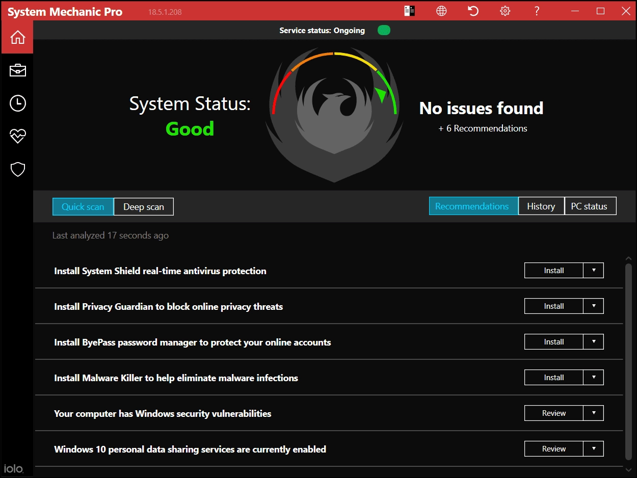 Как пользоваться System Mechanic Pro 18.5.1.208