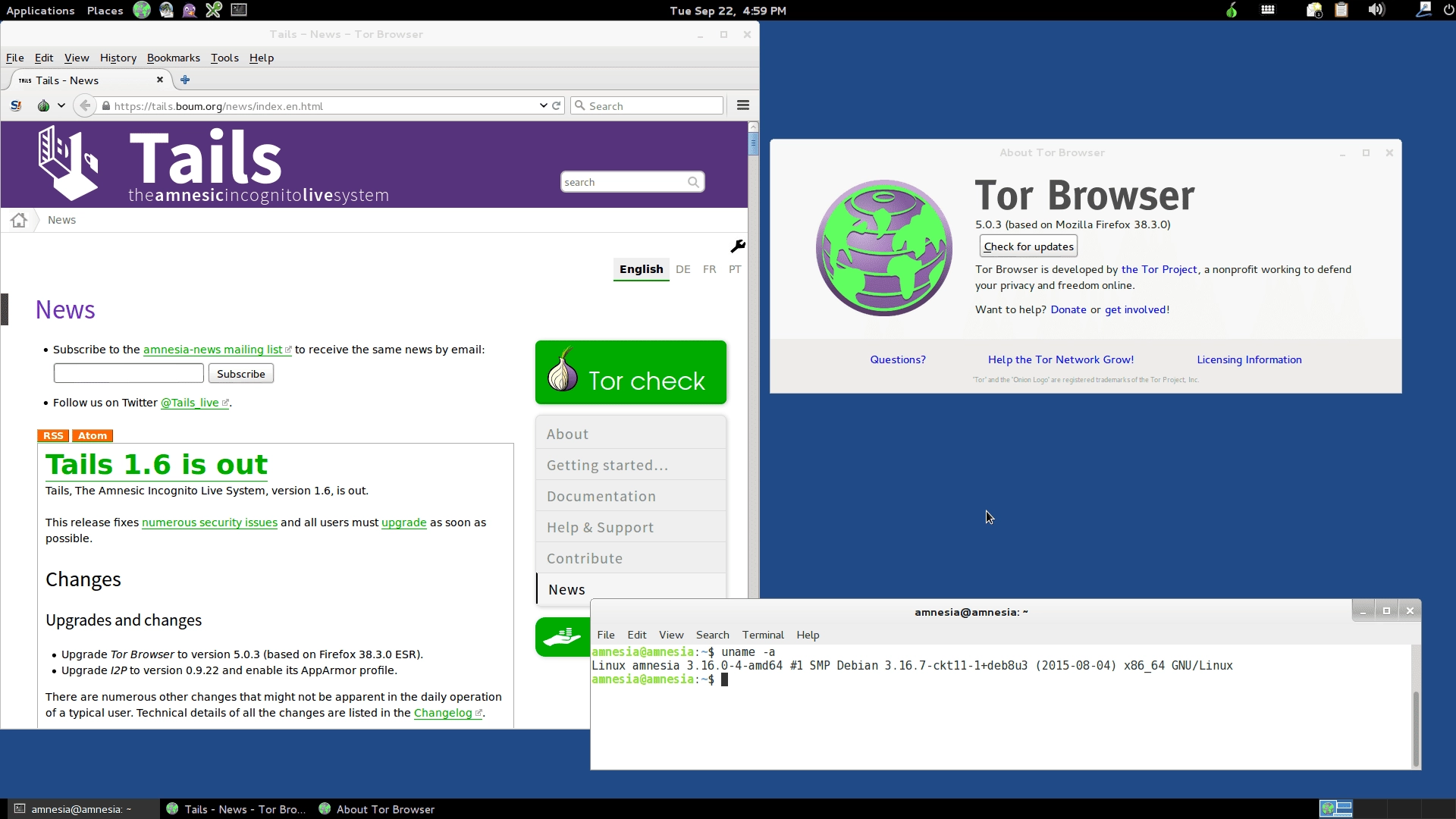 Как пользоваться Tails 1.6 1xDVD