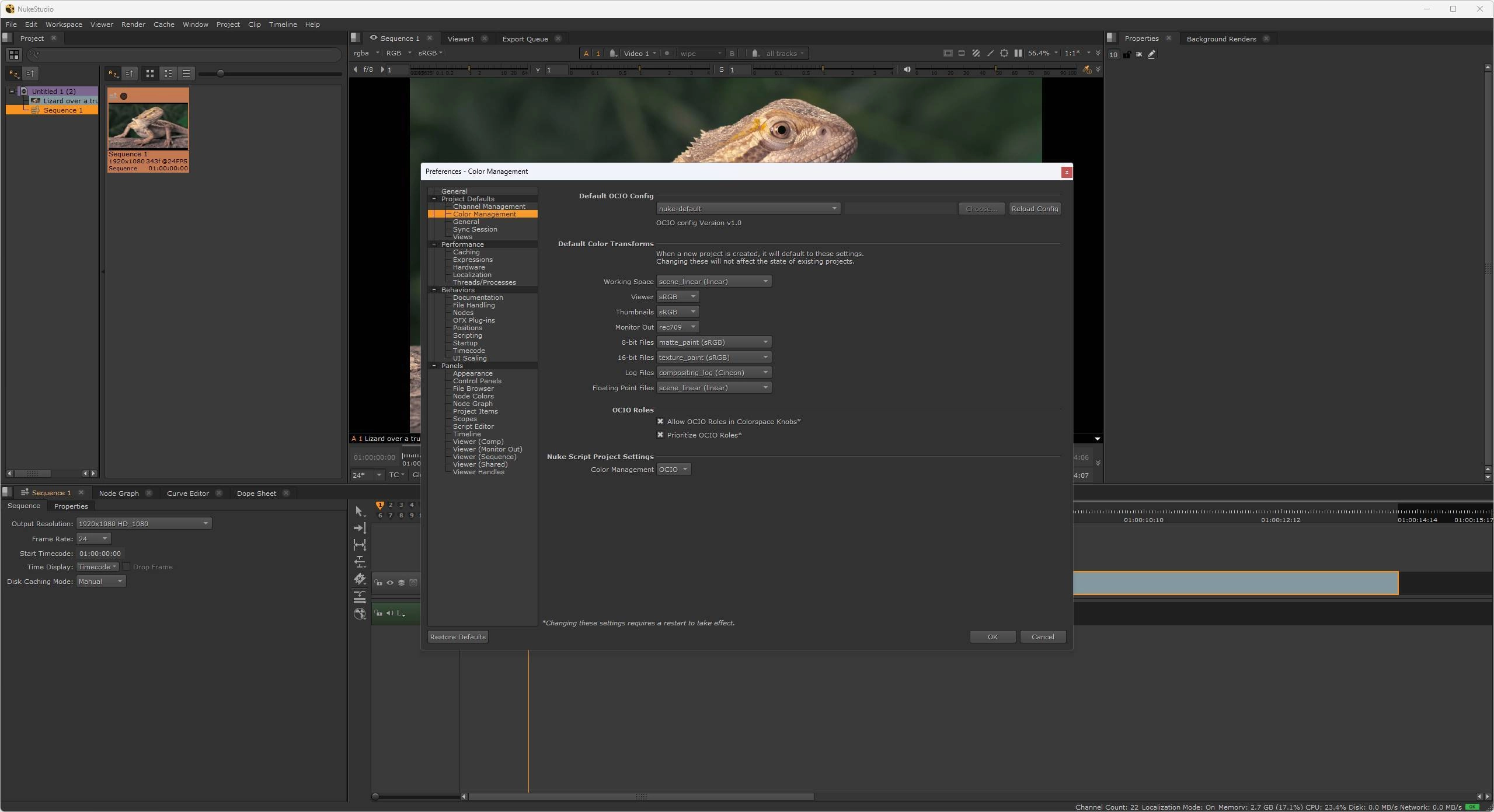 Как пользоваться The Foundry Nuke Studio 15.1v5