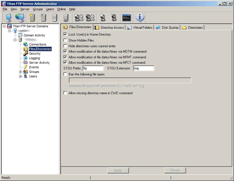 Как пользоваться Titan FTP Server Enterprise 11.20 Build 2264 11.20.2264