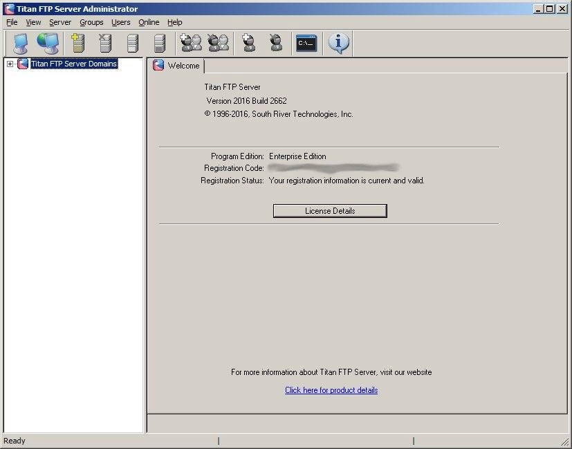 Как пользоваться Titan FTP Server Enterprise Build 2662