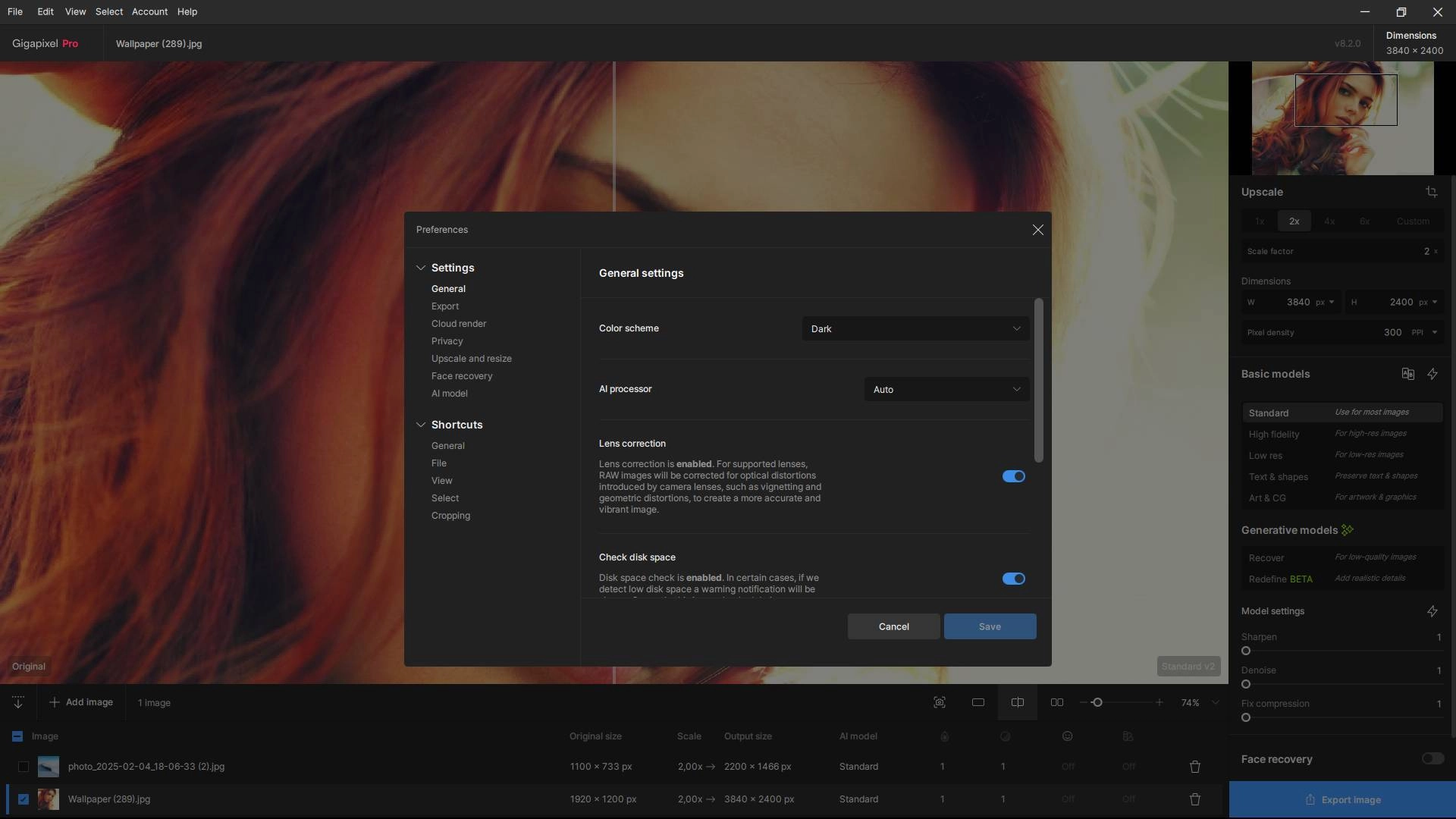 Как пользоваться Topaz Gigapixel AI Pro 8.2.0