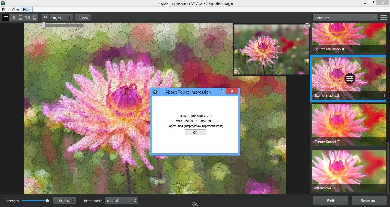 Как пользоваться Topaz Impression 1.1.2