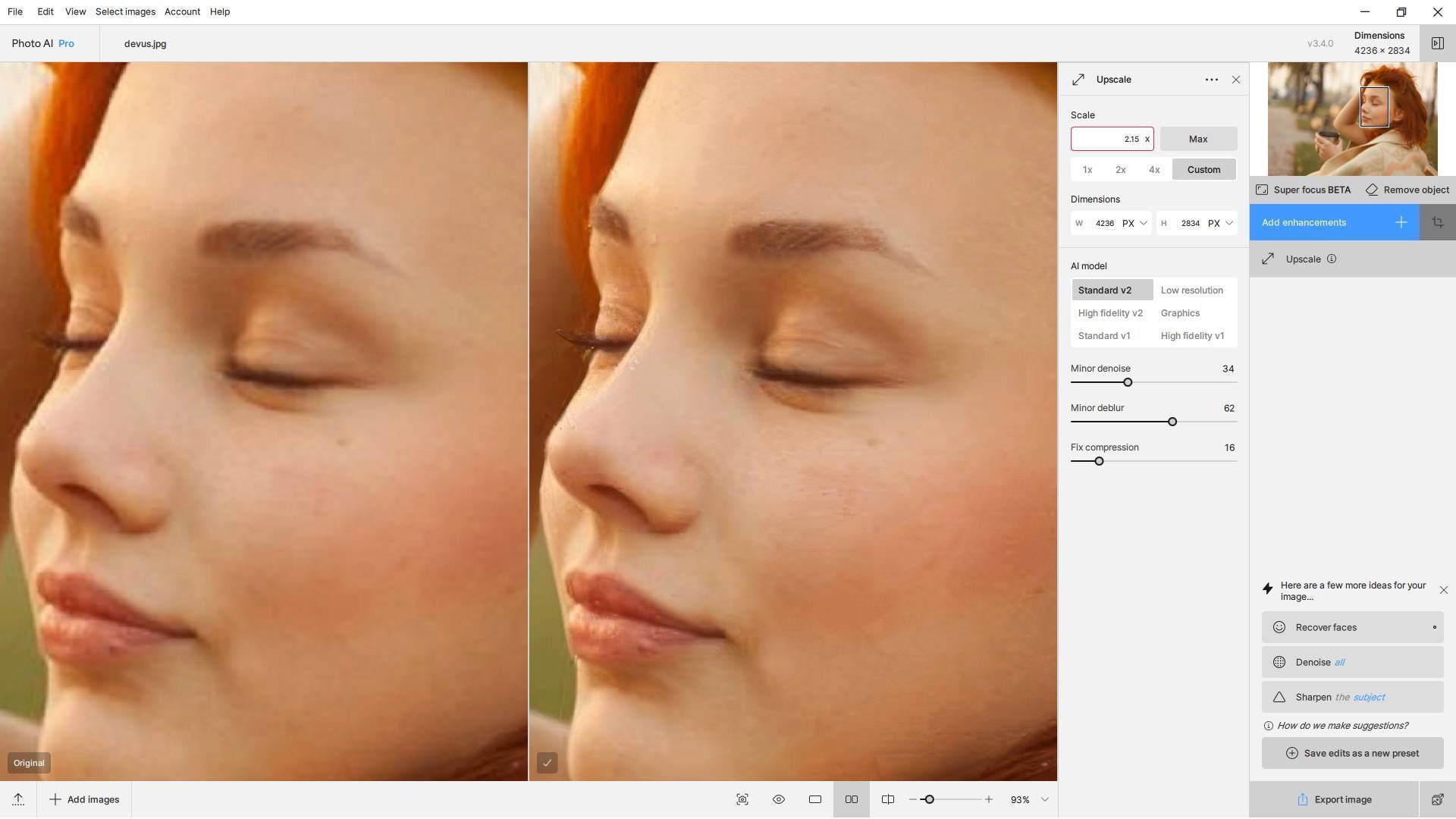Как пользоваться Topaz Photo AI 3.4.4 RC