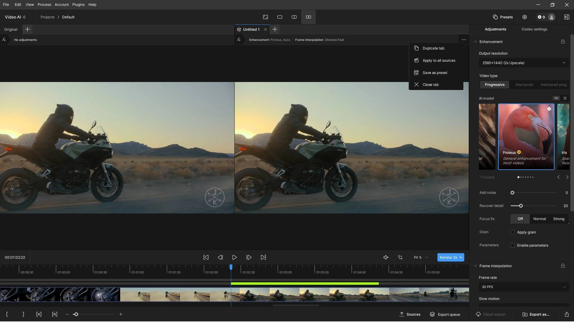 Как пользоваться Topaz Video AI 6.0.0.0 Beta