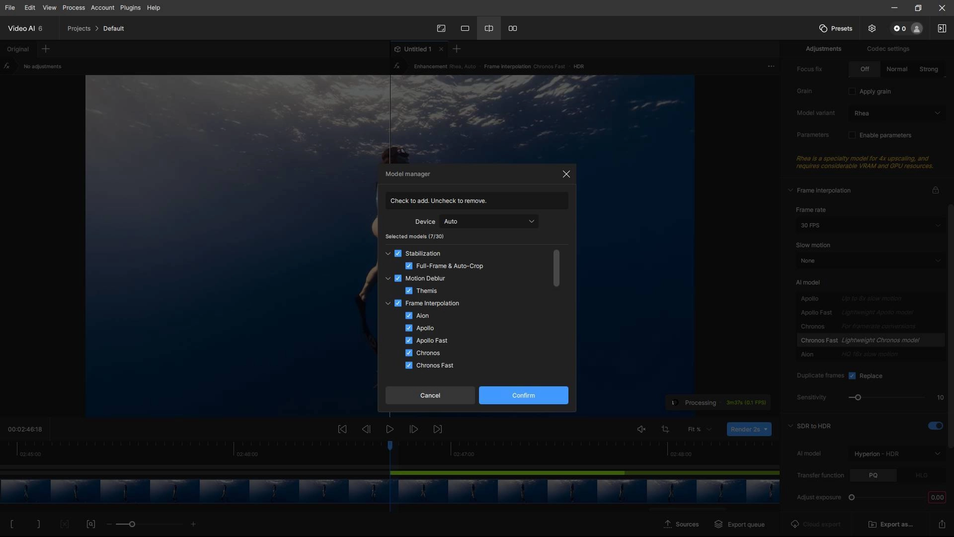 Как пользоваться Topaz Video AI 6.0.3 Portable by 7997