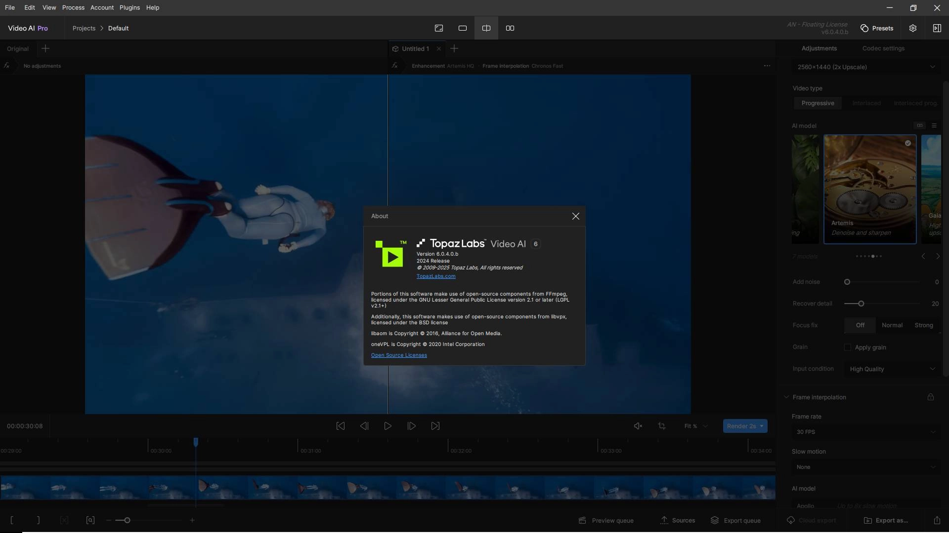 Как пользоваться Topaz Video AI Pro 6.2.0.0.b Beta