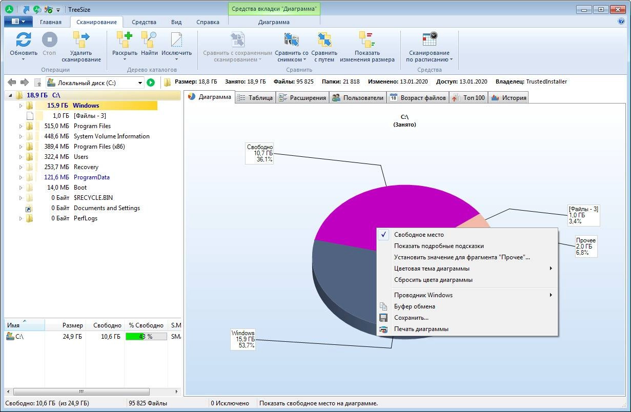 Как пользоваться TreeSize Pro 8.6.0.1760 + Portable