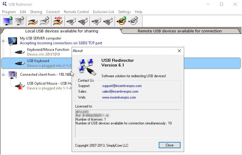 Как пользоваться USB Redirector 6.1.1.2460 Final