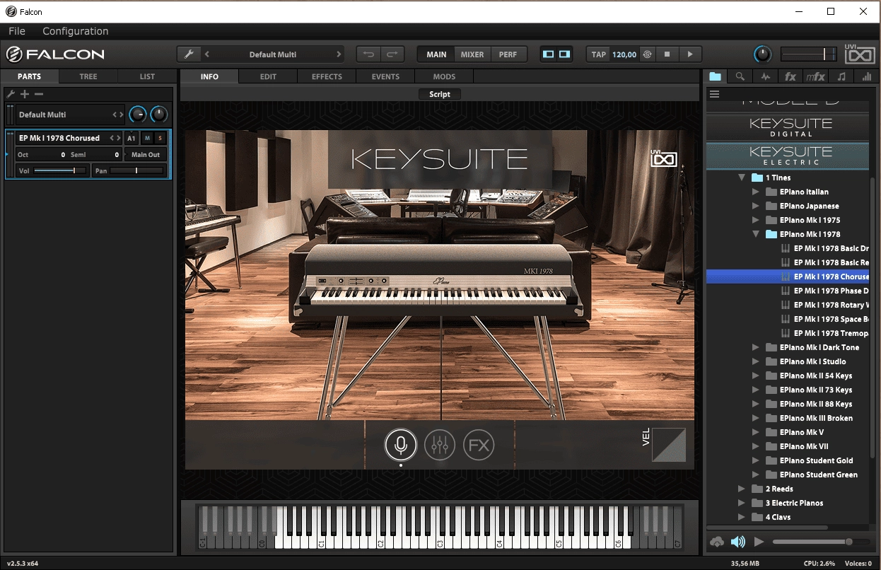 Как пользоваться UVI - Key Suite Electric 1.0.6