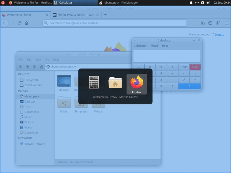 Как пользоваться Ubuntu*Pack 20.04 Xfce / Xubuntu