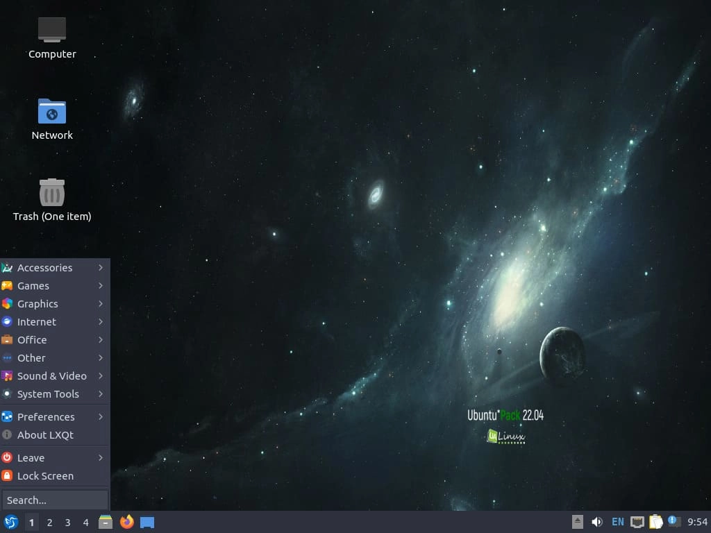 Как пользоваться Ubuntu*Pack 22.04 LXqt / Lubuntu 1xDVD