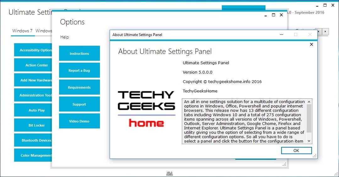 Как пользоваться Ultimate Settings Panel 5.0.0.0
