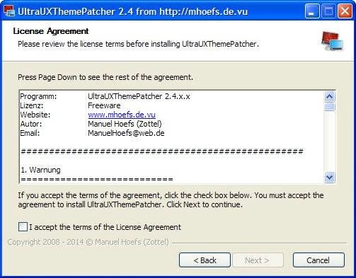 Как пользоваться UltraUXThemePatcher 2.4