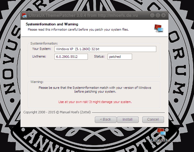 Как пользоваться UltraUXThemePatcher 3.0.4