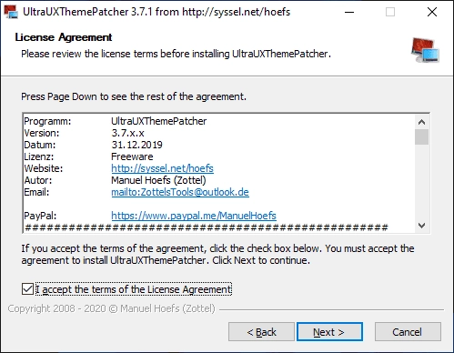 Как пользоваться UltraUXThemePatcher 4.4.4