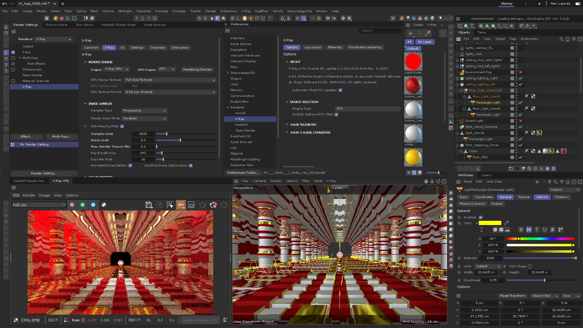 Как пользоваться V-Ray 6.10.02 for Cinema 4D