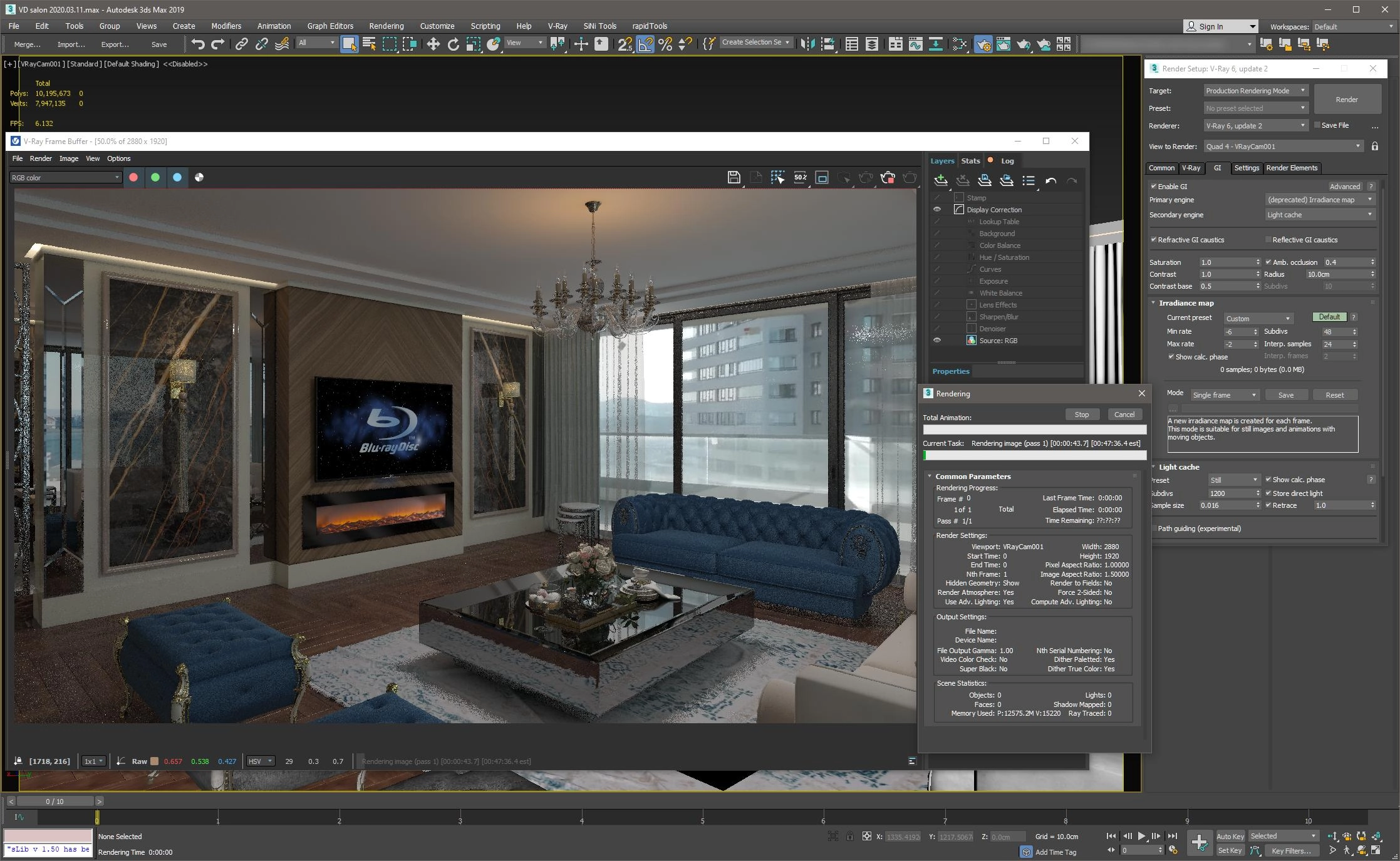 Как пользоваться V-Ray 6.20.00 for 3ds Max 2019-2024